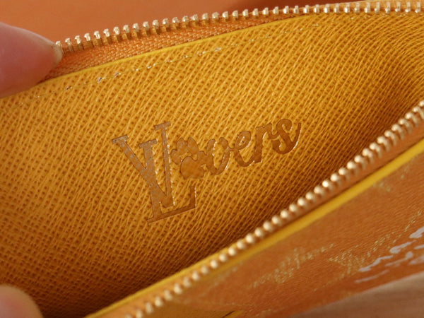 LV Coin Card Holder Yellow Monogram Heritage Canvas 224159
