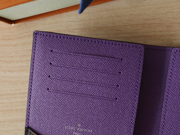 LV M82862 Passport Holder Purple Monogram Canvas 224118