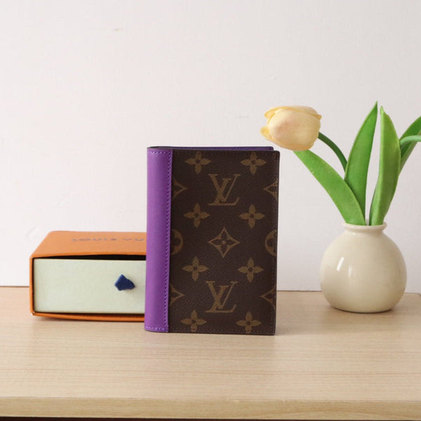 LV M82862 Passport Holder Purple Monogram Canvas 224118