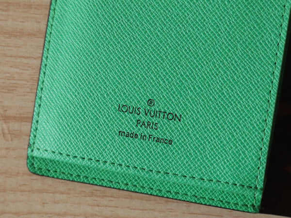 LV M81538 Brazza Wallet Green Monogram Canvas & Calfskin 224093