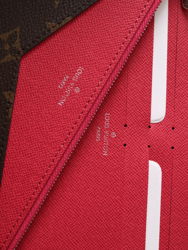 LV M12359 Kirigami Organizer Wallet Pondichery Pink Cowhide 247860