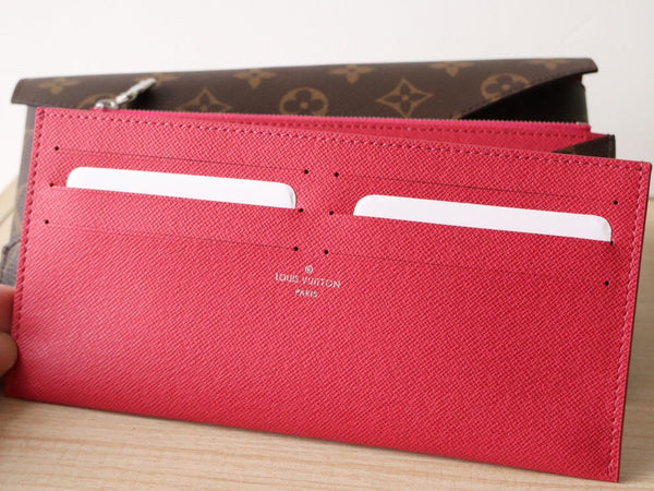 LV M12359 Kirigami Organizer Wallet Pondichery Pink Cowhide 247860