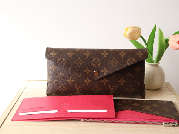 LV M12359 Kirigami Organizer Wallet Pondichery Pink Cowhide 247860