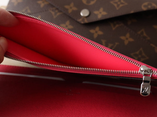 LV M12359 Kirigami Organizer Wallet Pondichery Pink Cowhide 247860