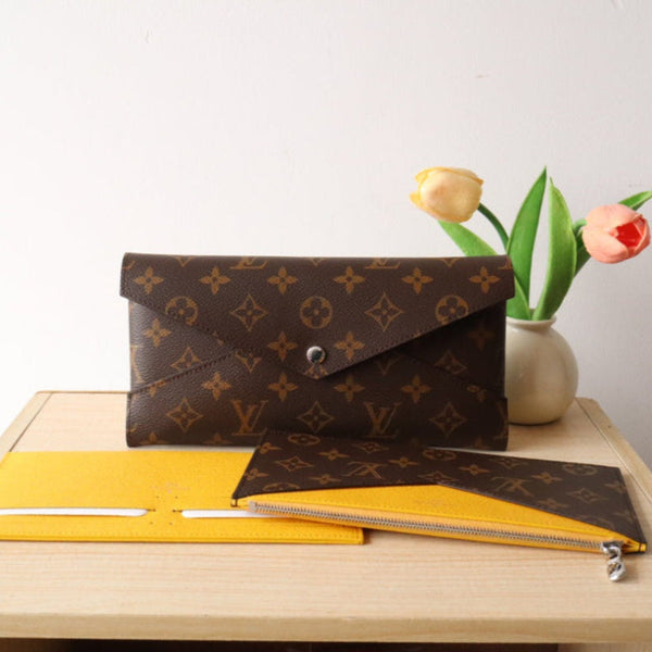 LV M12359 Kirigami Organizer Wallet Safran Yellow Cowhide 247861