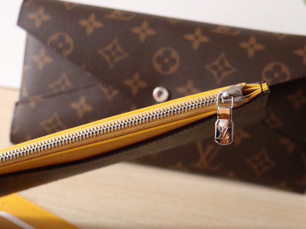 LV M12359 Kirigami Organizer Wallet Safran Yellow Cowhide 247861