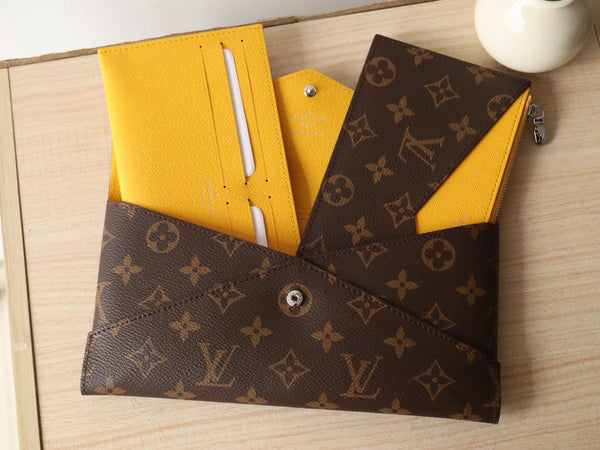 LV M12359 Kirigami Organizer Wallet Safran Yellow Cowhide 247861