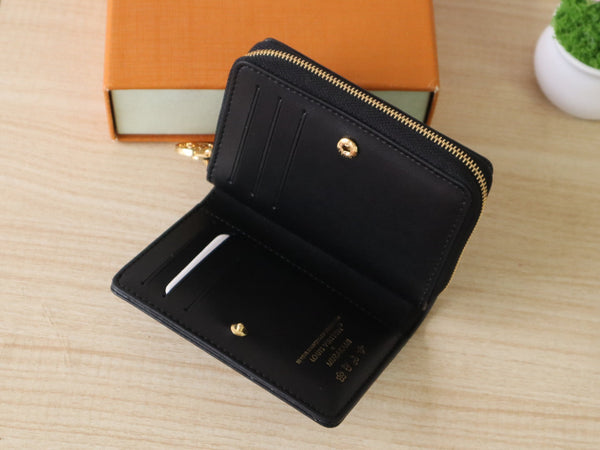 LV x TM Lou Wallet 11.5cm Multicolor Monogram Embossed Lambskin GHW