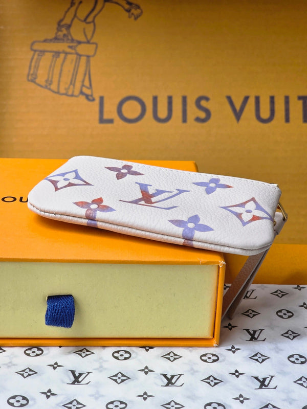 LV M25597 Key Pouch Dream Beige Embossed Grained Cowhide GHW
