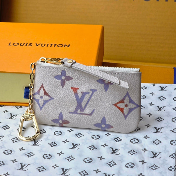 LV M25597 Key Pouch Dream Beige Embossed Grained Cowhide GHW