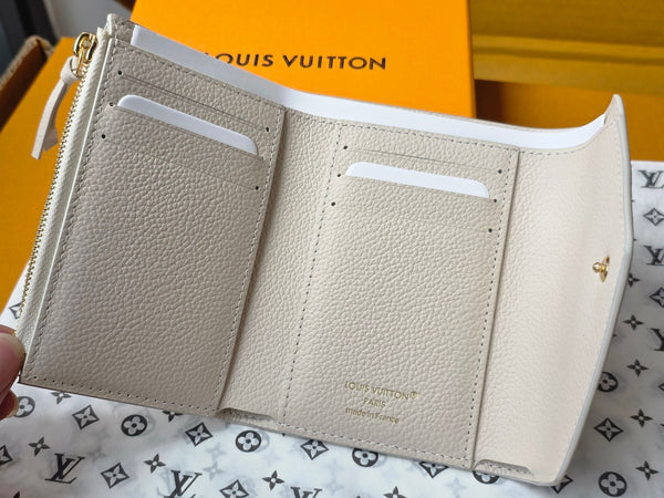 LV M25649 Victorine wallet Dream Beige Embossed Grained Cowhide - Light GHW