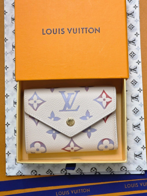 LV M25649 Victorine wallet Dream Beige Embossed Grained Cowhide - Light GHW