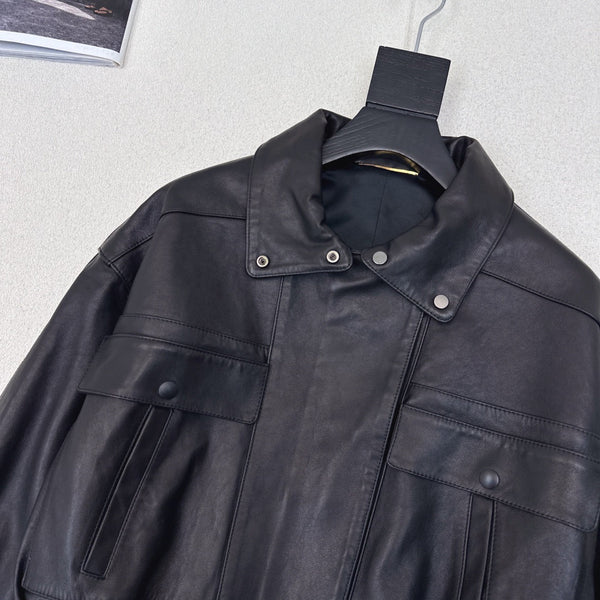 YSL Jacket Black Lambskin 584716