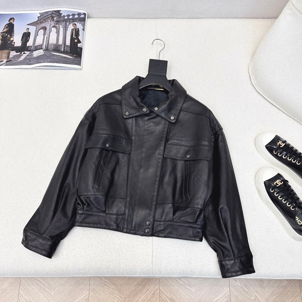 YSL Jacket Black Lambskin 584716