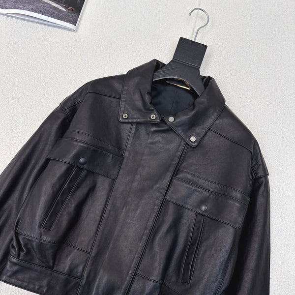 YSL Jacket Black Lambskin 584716