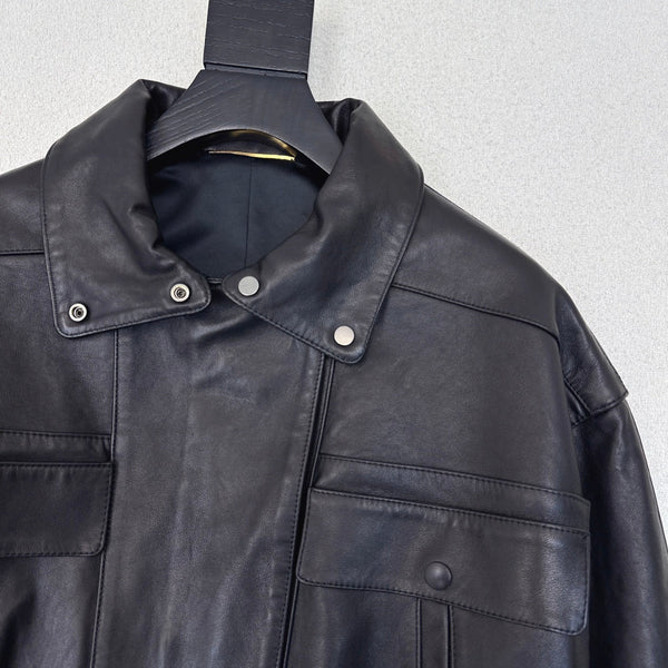 YSL Jacket Black Lambskin 584716