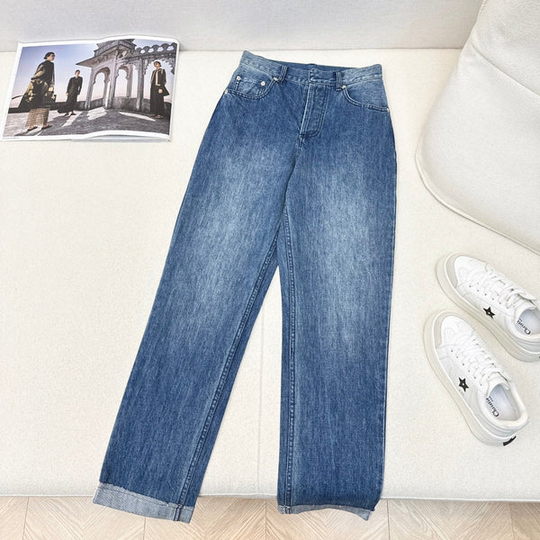 CD 25 Straight Jeans Blue Cotton 591803