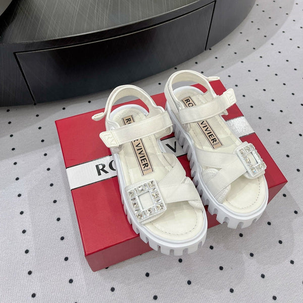 Viv Comfort Sandals White Sheepskin 295953