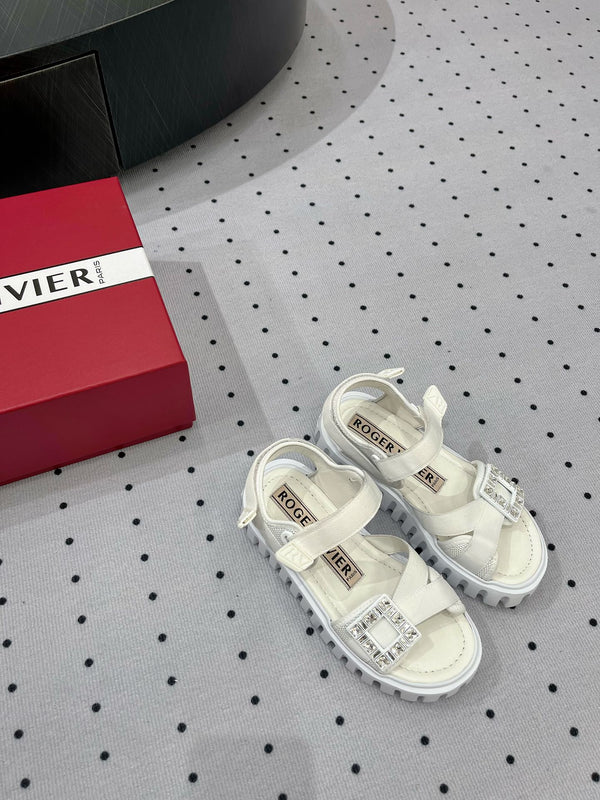 Viv Comfort Sandals White Sheepskin 295953