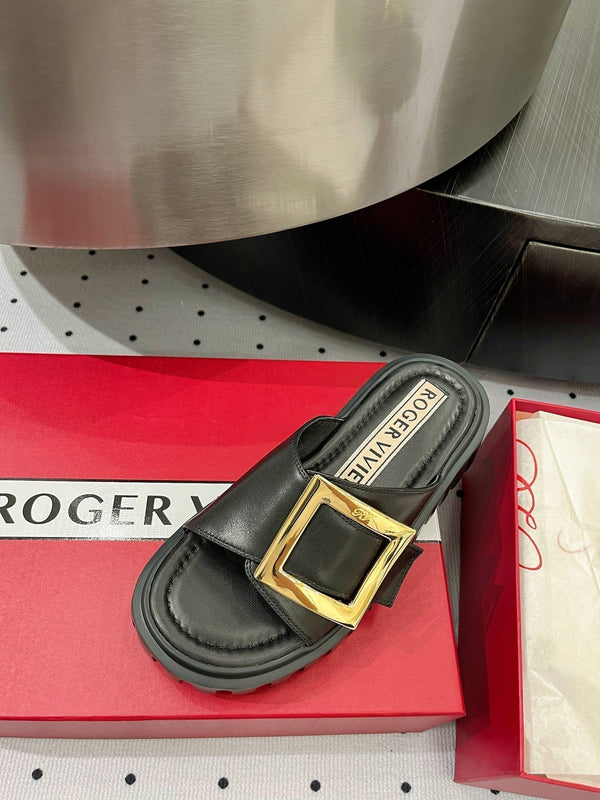 Viv Simple Mules Black Sheepskin 295956