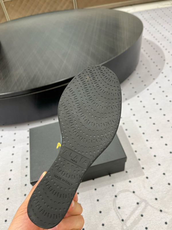 Alaila Wedge Sandals 115mm In Light Blue Glossy Lambskin 954883