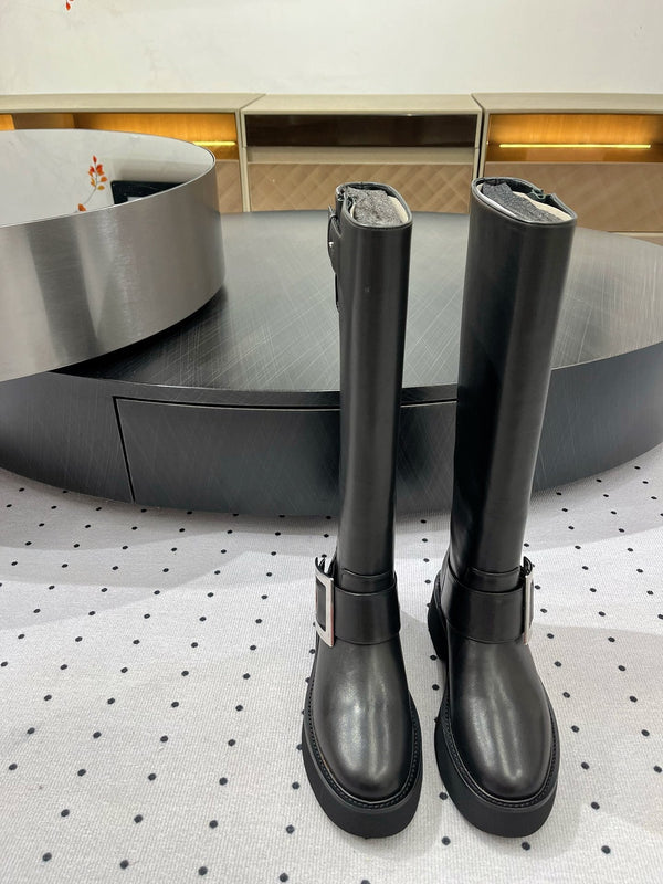 Viv Ranger Boots Black Calfskin 365206