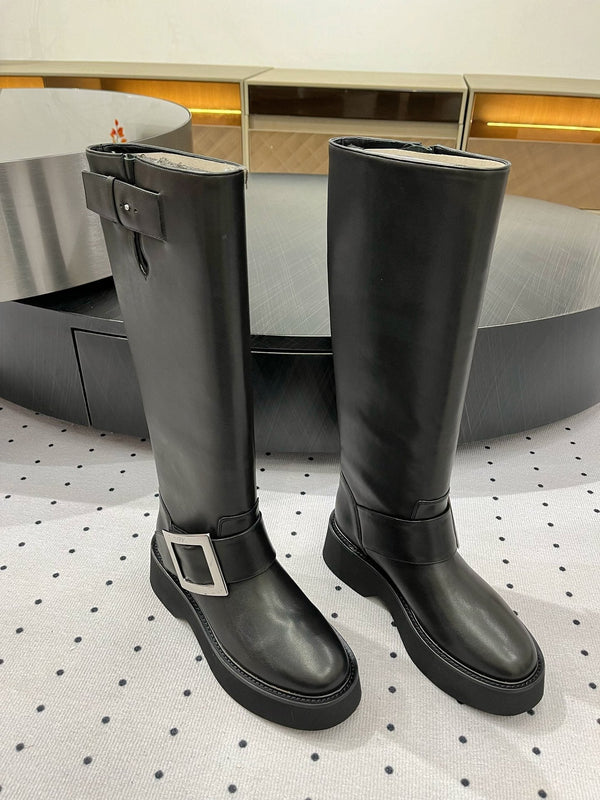 Viv Ranger Boots Black Calfskin 365206