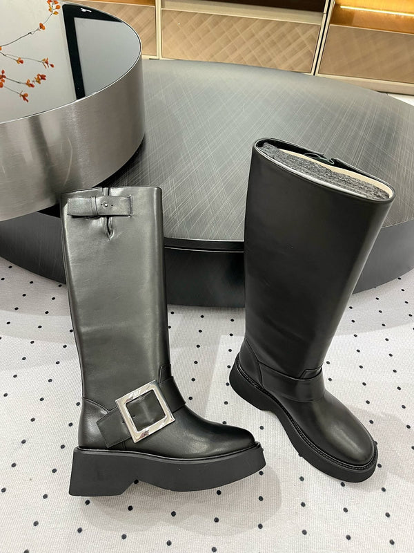 Viv Ranger Boots Black Calfskin 365206