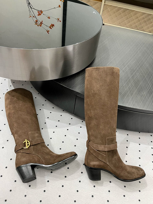 HM Justine 60 Boot Earth Brown Suede 954917