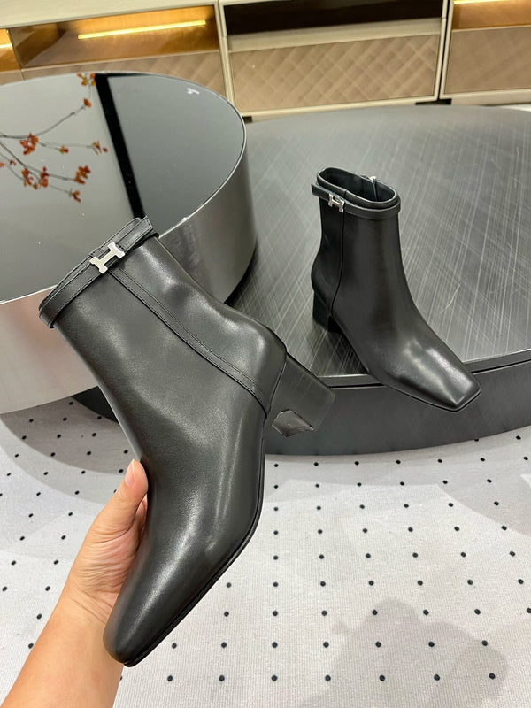 HM Hommage Ankle Boot 50mm Black Cowhide 954735