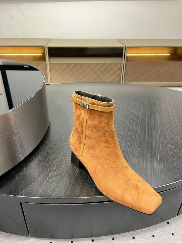 Stivaletto HM Hommage 50mm Marrone Arancione Scamosciato 954737