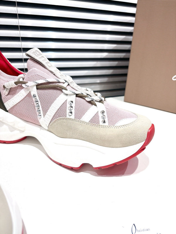 CL 25 Trailnrun Sneaker Pink Calfskin Mesh 323166