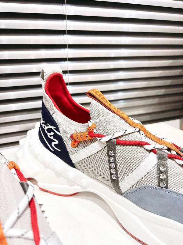 CL 25 Trailnrun Sneaker Grey Blue Calfskin Mesh 323168