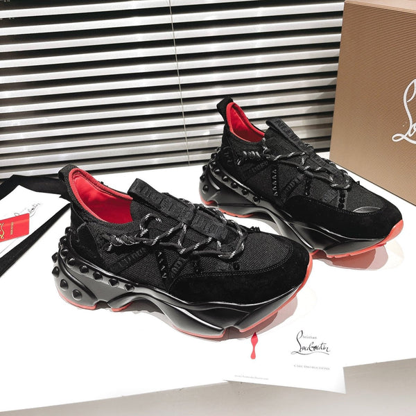 CL 25 Trailnrun Sneaker Black Calfskin Mesh 323171