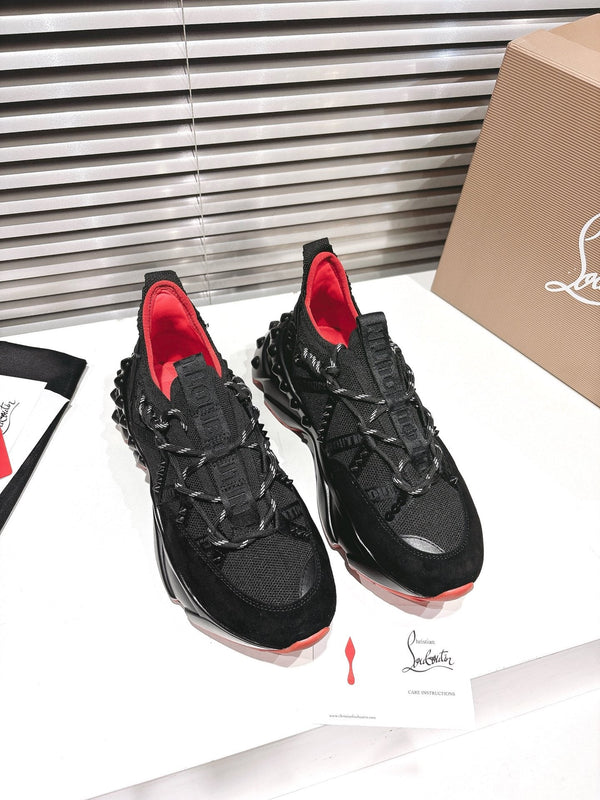 CL 25 Trailnrun Sneaker Black Calfskin Mesh 323171