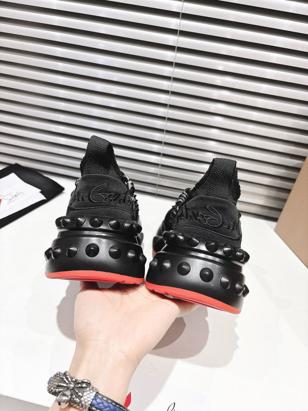 CL 25 Trailnrun Sneaker Black Calfskin Mesh 323171