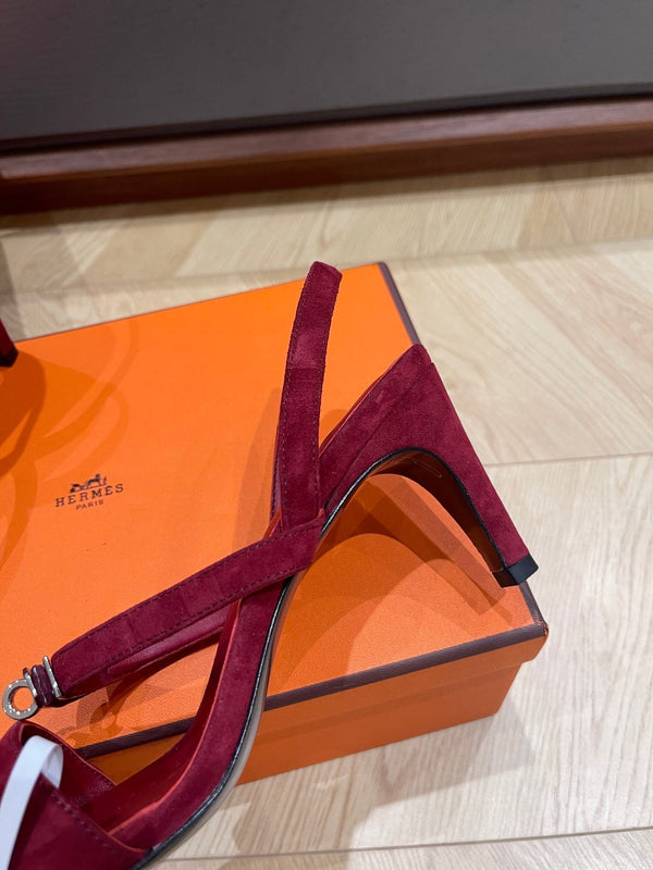 SANDALO GLAMOR 75 IN CAMOSCIO GELSO