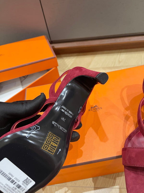 SANDALO GLAMOR 75 IN CAMOSCIO GELSO