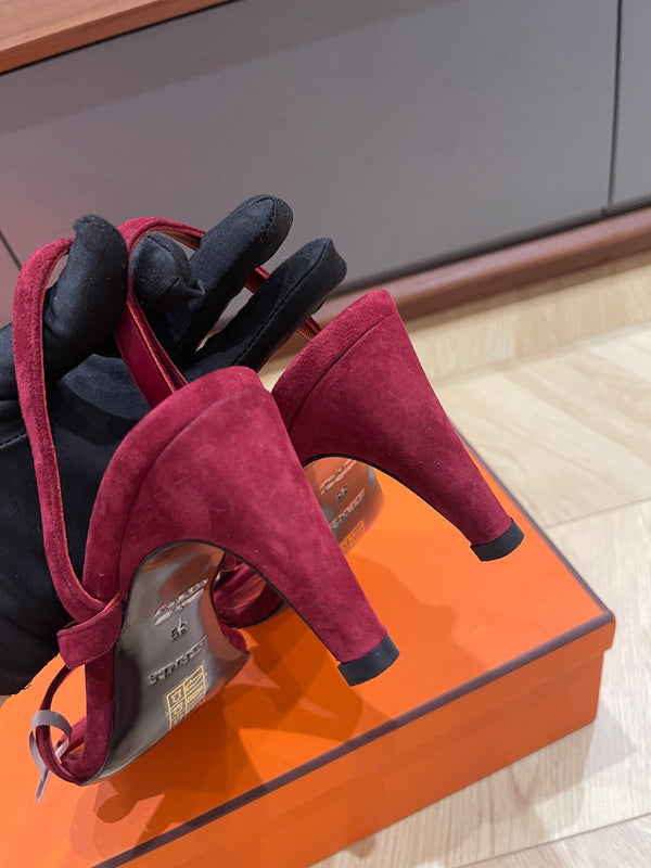 SANDALO GLAMOR 75 IN CAMOSCIO GELSO