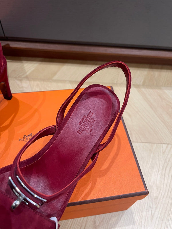 SANDALO GLAMOR 75 IN CAMOSCIO GELSO