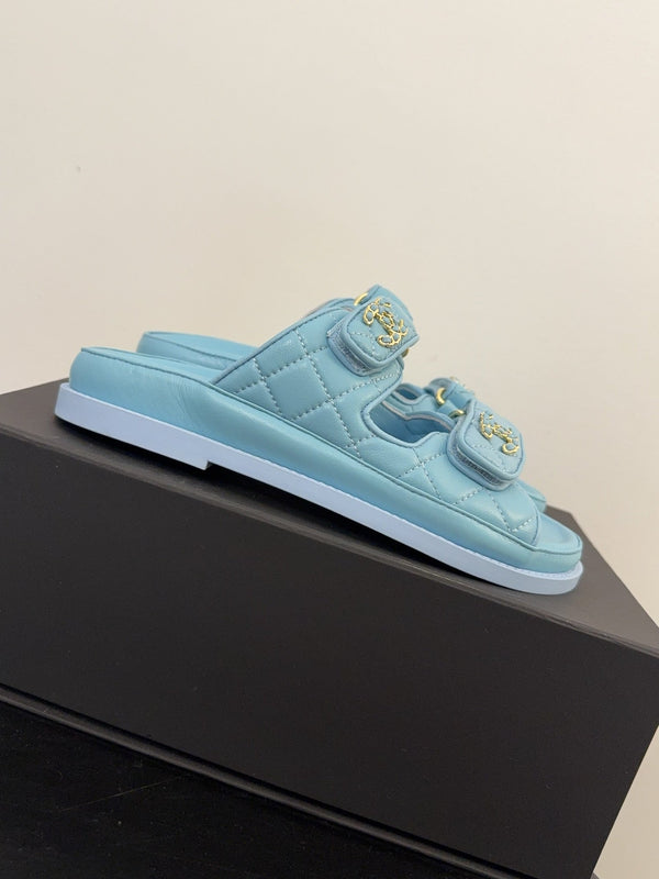 CC 25 Dad Sandal Mule Cloud Blue Vitello