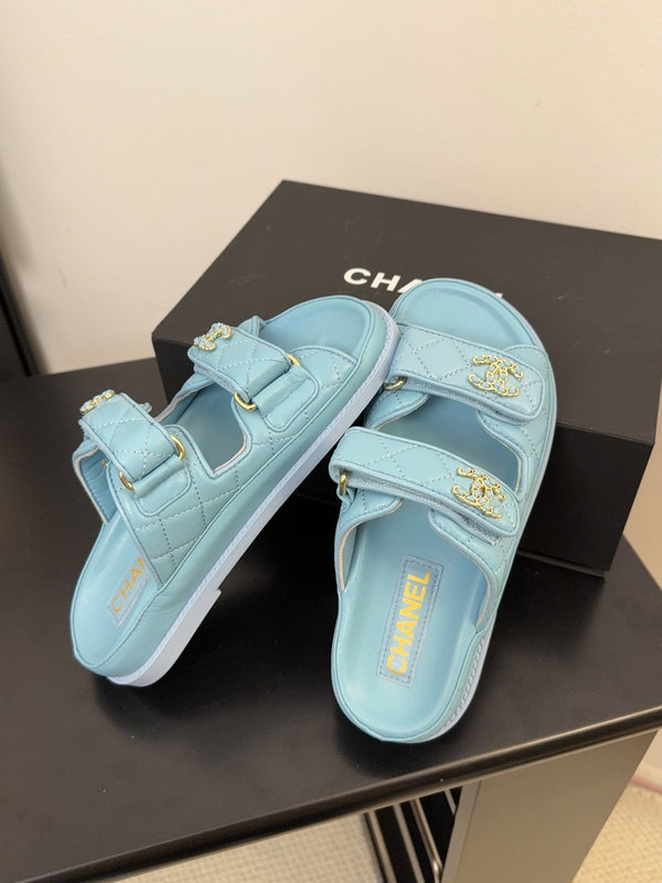 CC 25 Dad Sandal Mule Cloud Blue Vitello