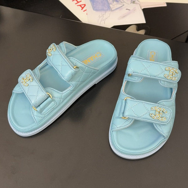 CC 25 Dad Sandal Mule Cloud Blue Vitello