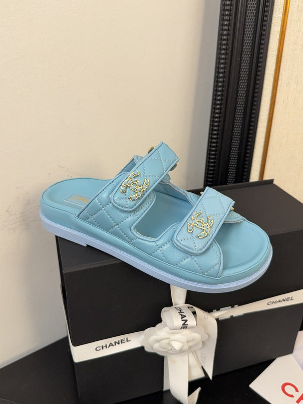 CC 25 Dad Sandal Mule Cloud Blue Vitello