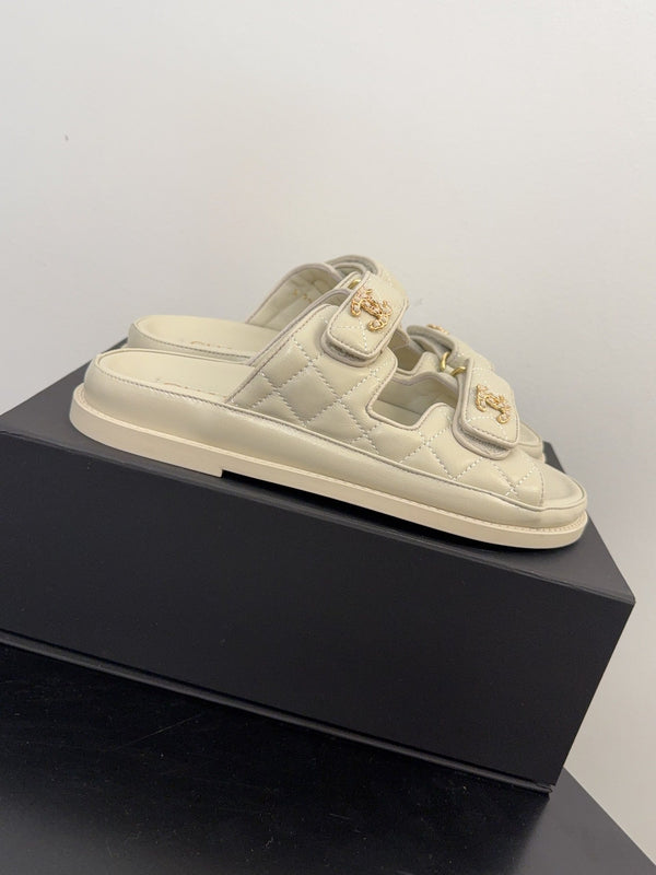 CC 25 Dad Sandal Mule Nude Calfskin