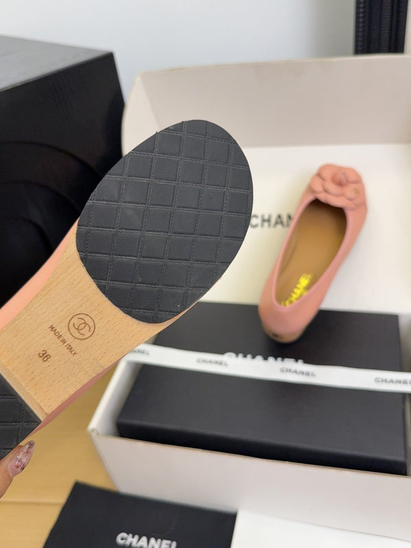 CC 25 Camellia Ballet Flats 30mm Pink Sheepskin 277721