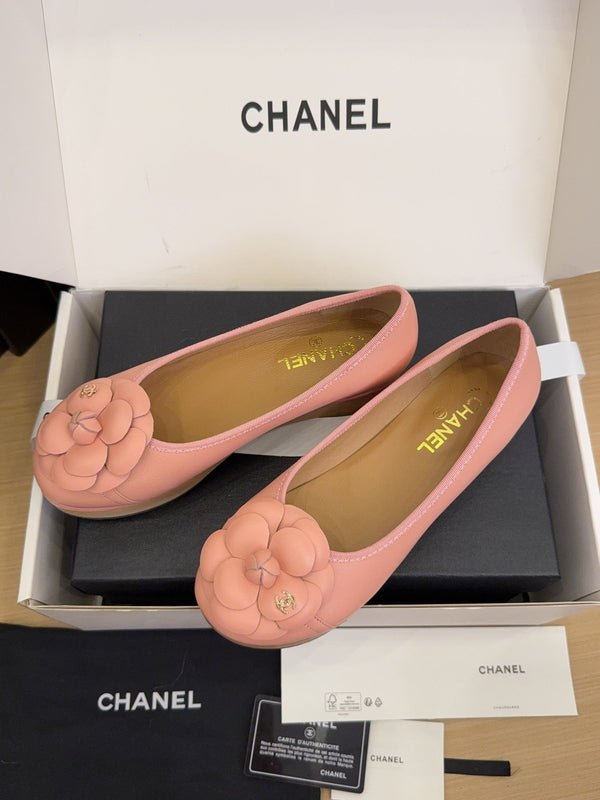 CC 25 Camellia Ballet Flats 30mm Pink Sheepskin 277721