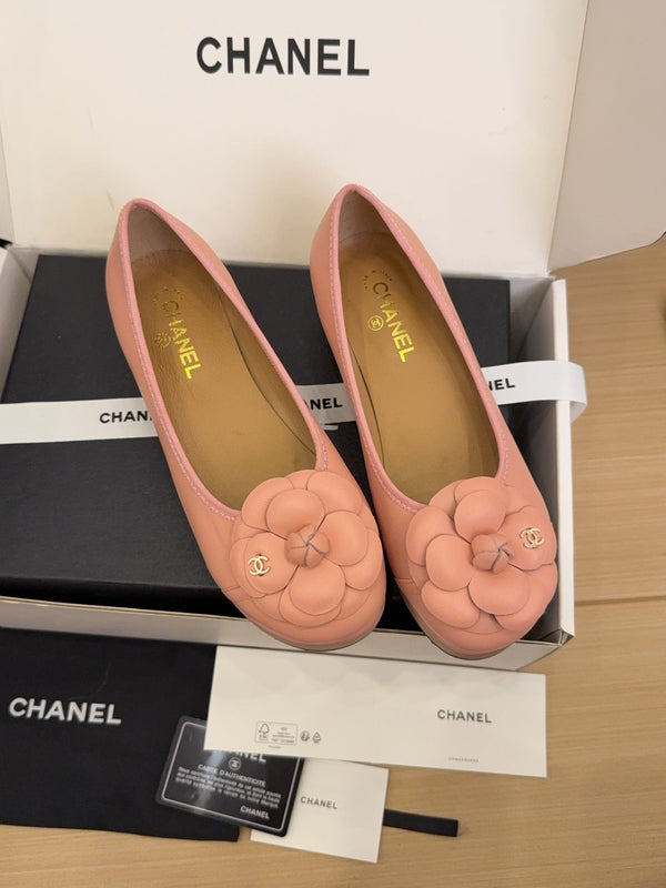 CC 25 Camellia Ballet Flats 30mm Pink Sheepskin 277721