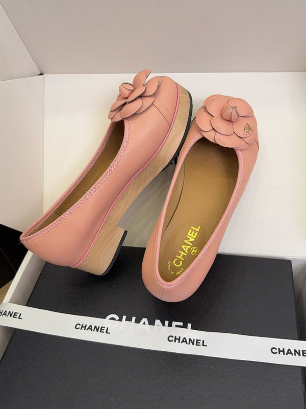 CC 25 Camellia Ballet Flats 30mm Pink Sheepskin 277721