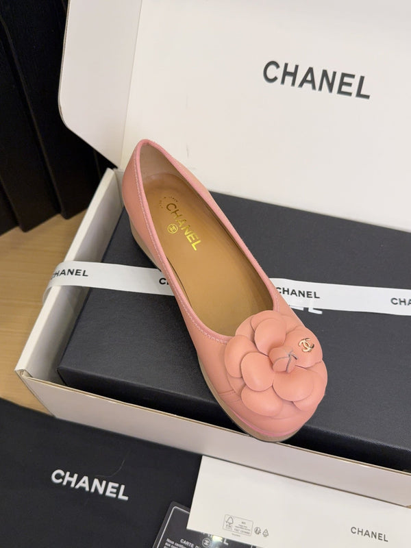 CC 25 Camellia Ballet Flats 30mm Pink Sheepskin 277721
